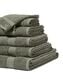 serviettes de bain - qualité épaisse armée vert armée vert - 1000025889 - HEMA